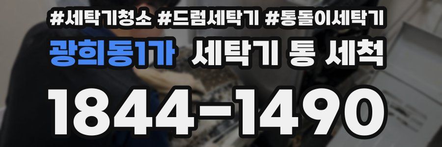 광희동1가 세탁기 통 세척