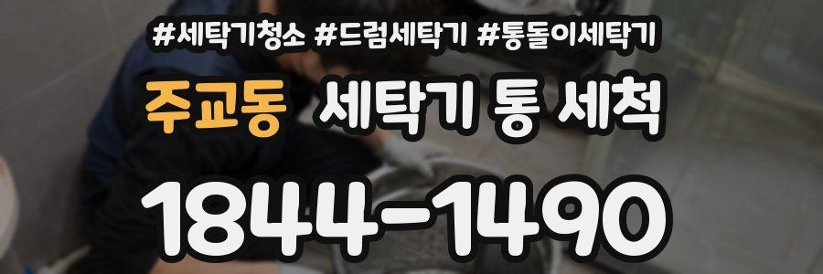 주교동 세탁기 통 세척