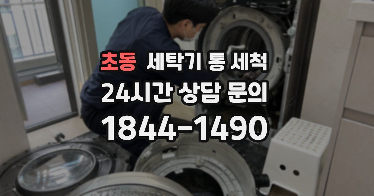 초동 세탁기 통 세척