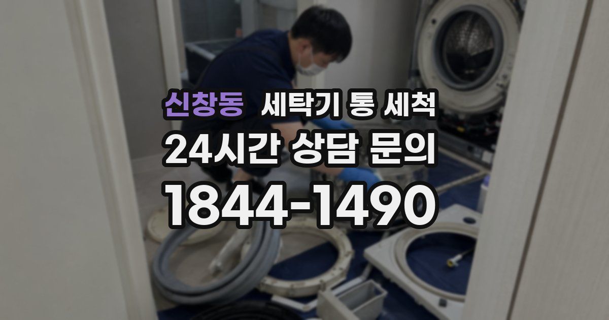신창동 세탁기 통 세척