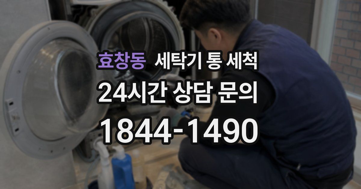 효창동 세탁기 통 세척