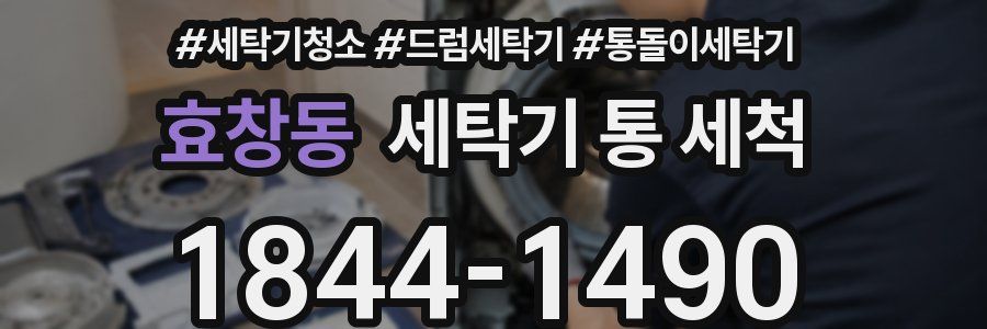 효창동 세탁기 통 세척