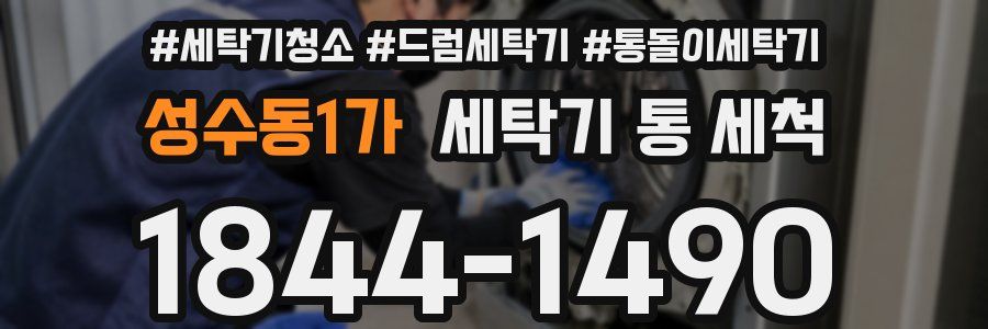 성수동1가 세탁기 통 세척