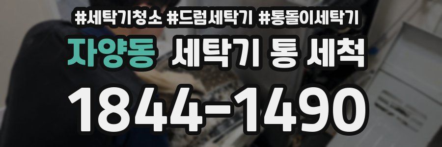 자양동 세탁기 통 세척