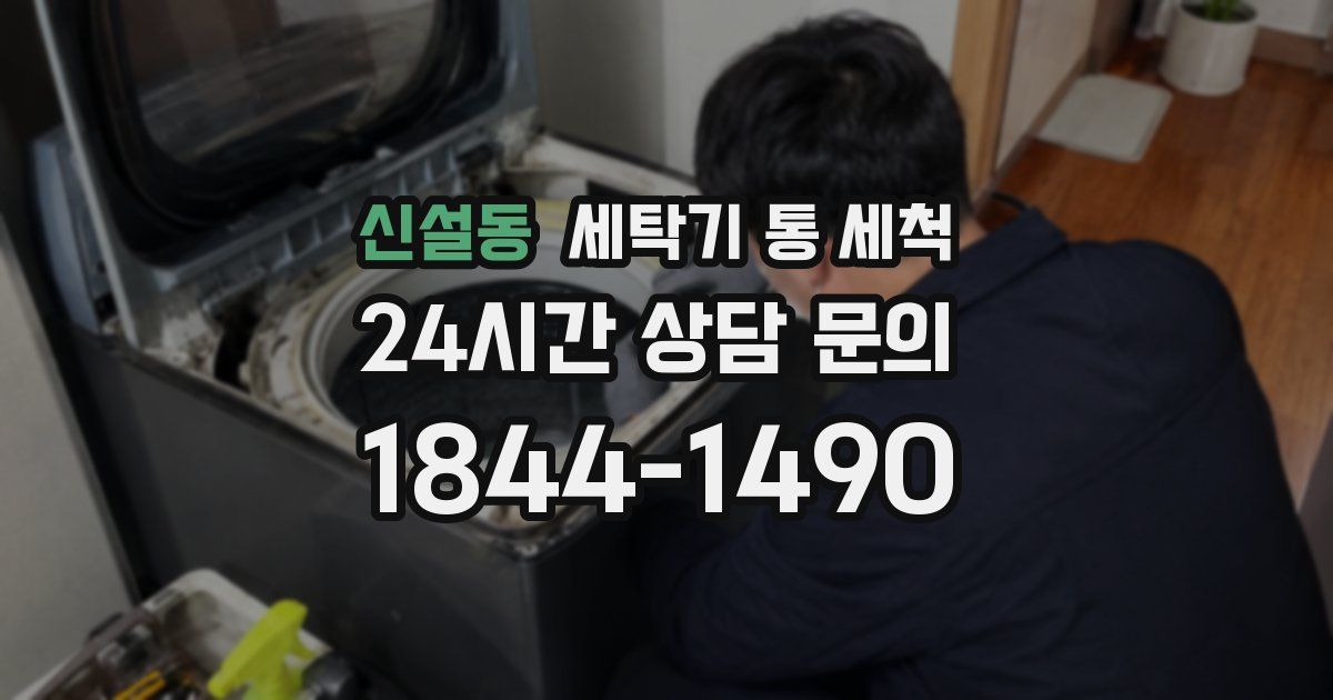신설동 세탁기 통 세척
