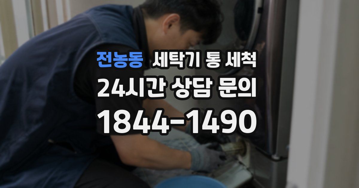 전농동 세탁기 통 세척