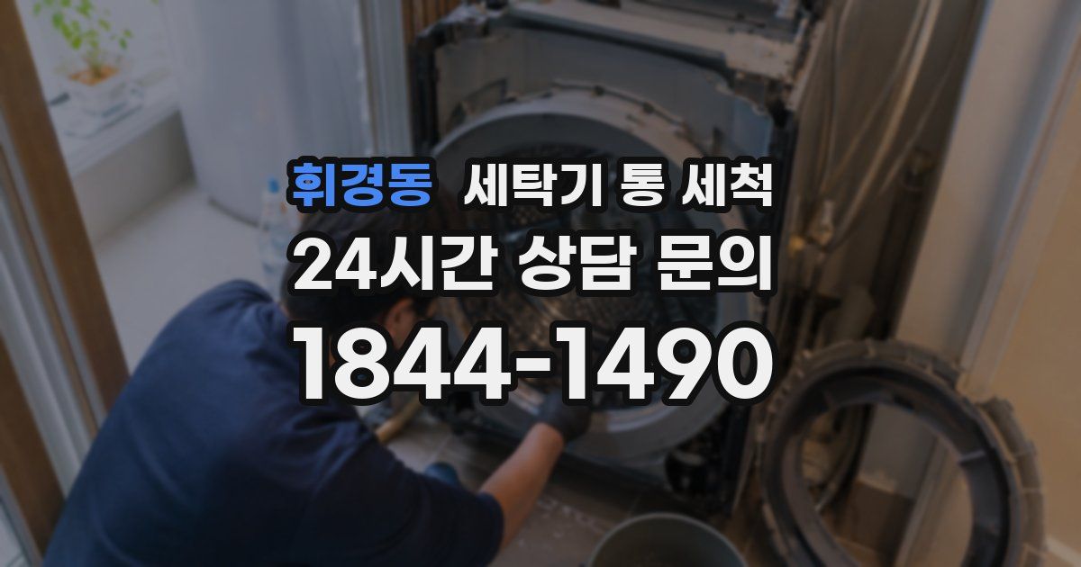휘경동 세탁기 통 세척