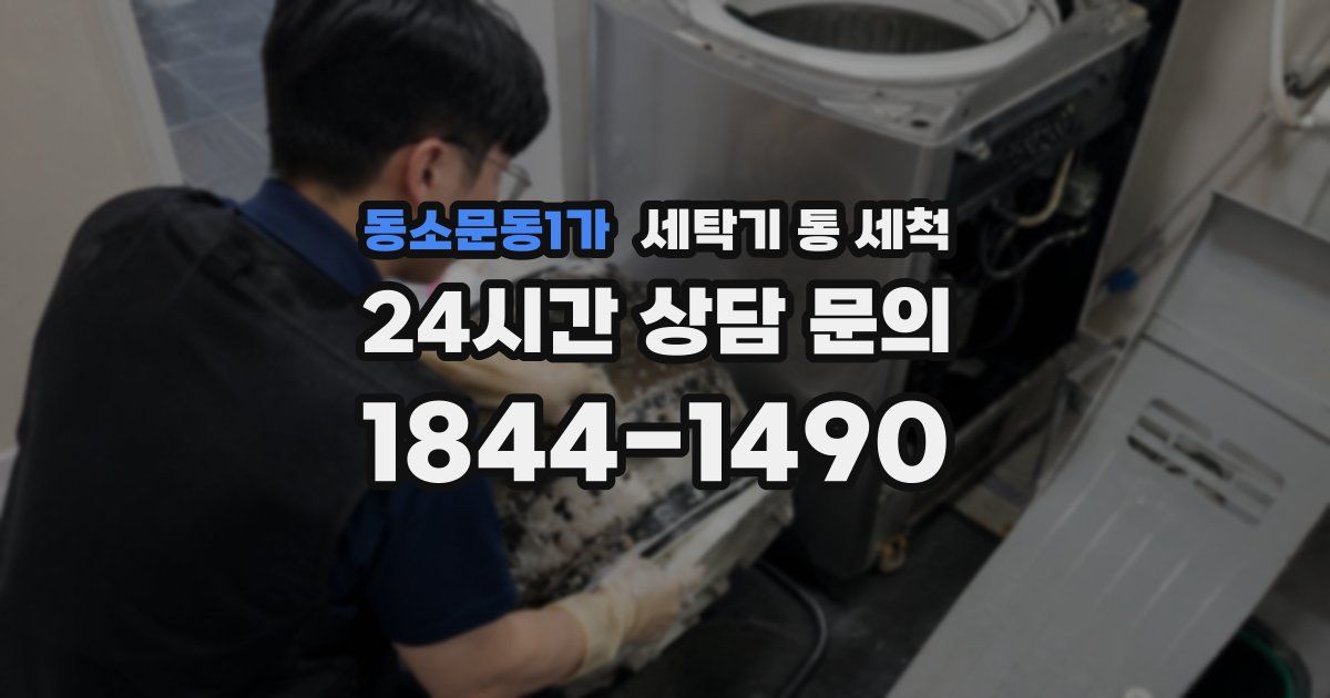 동소문동1가 세탁기 통 세척
