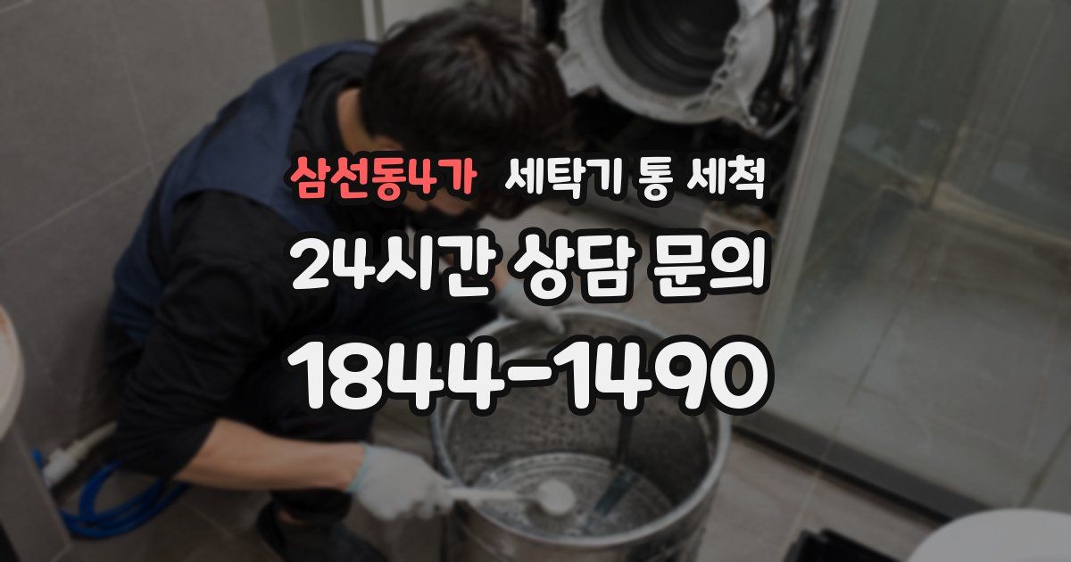 삼선동4가 세탁기 통 세척