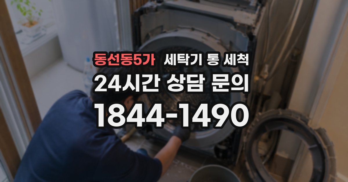 동선동5가 세탁기 통 세척