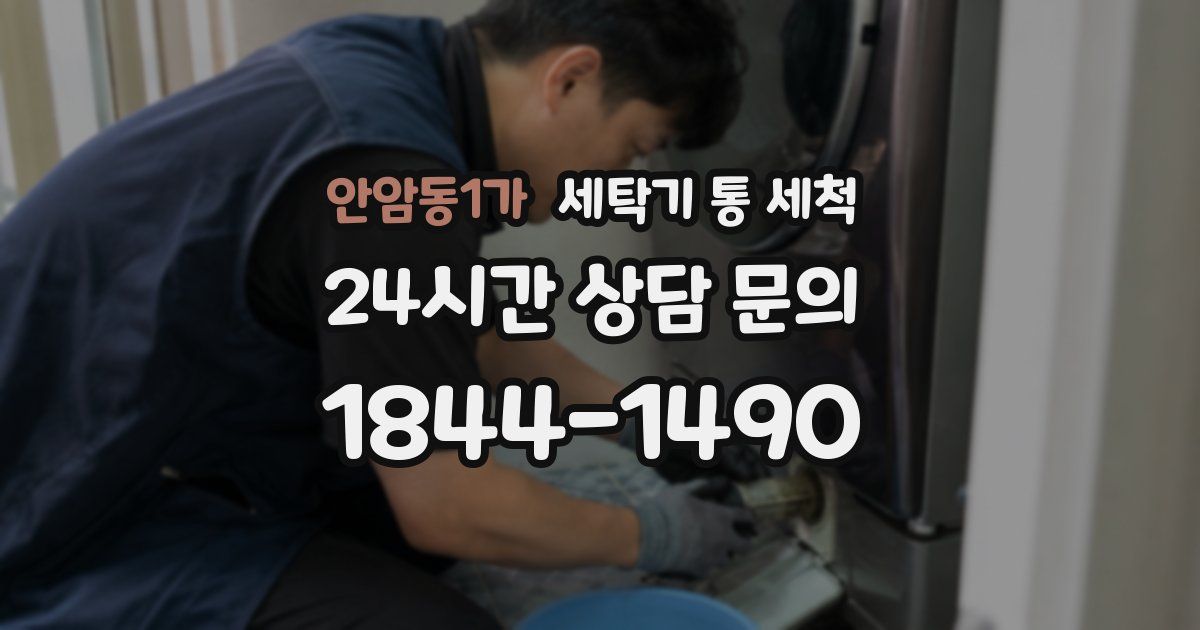 안암동1가 세탁기 통 세척