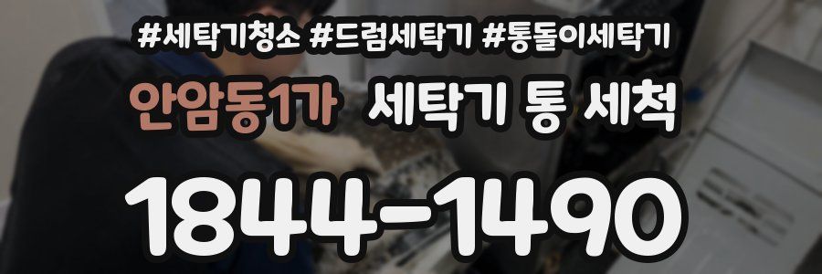 안암동1가 세탁기 통 세척