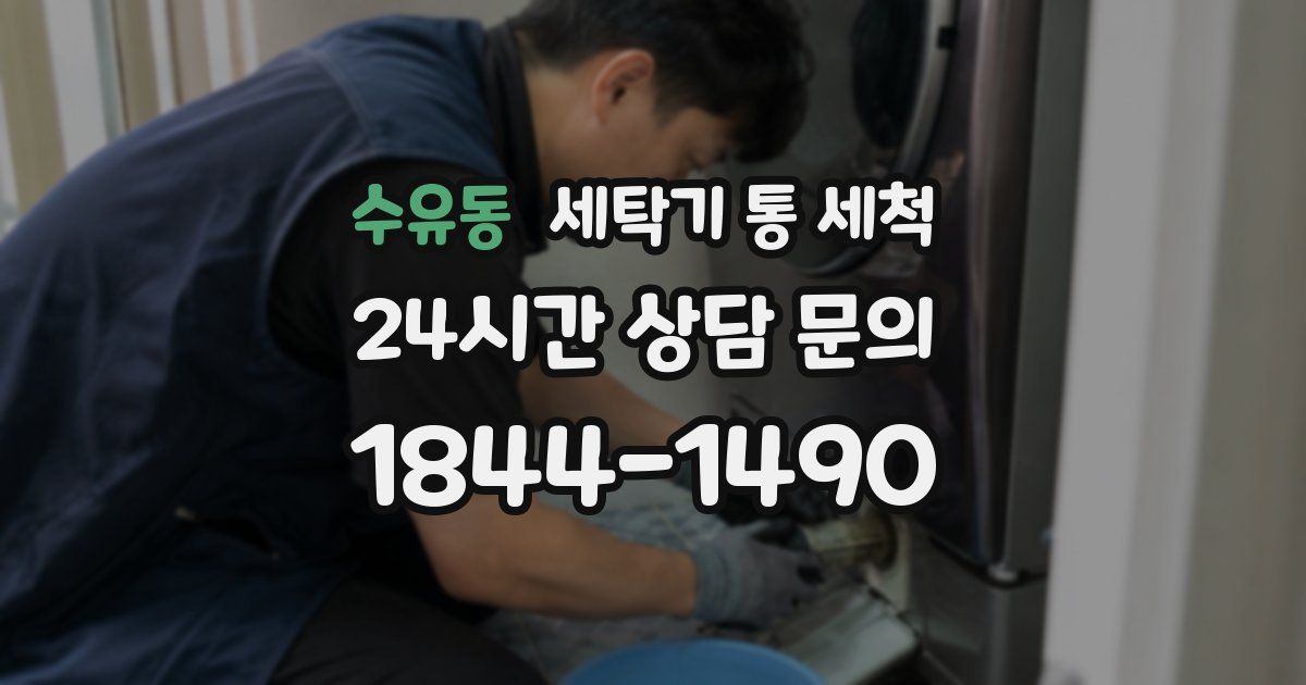 수유동 세탁기 통 세척