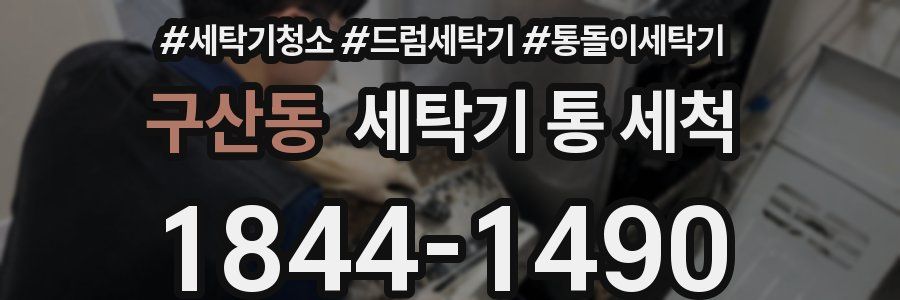 구산동 세탁기 통 세척