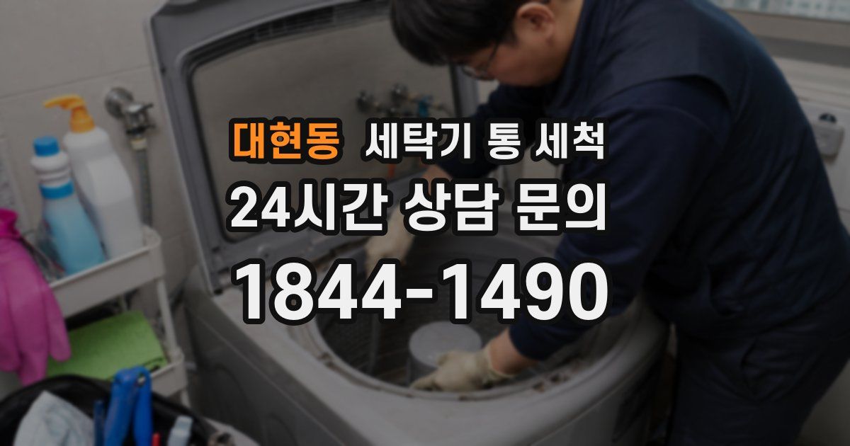 대현동 세탁기 통 세척