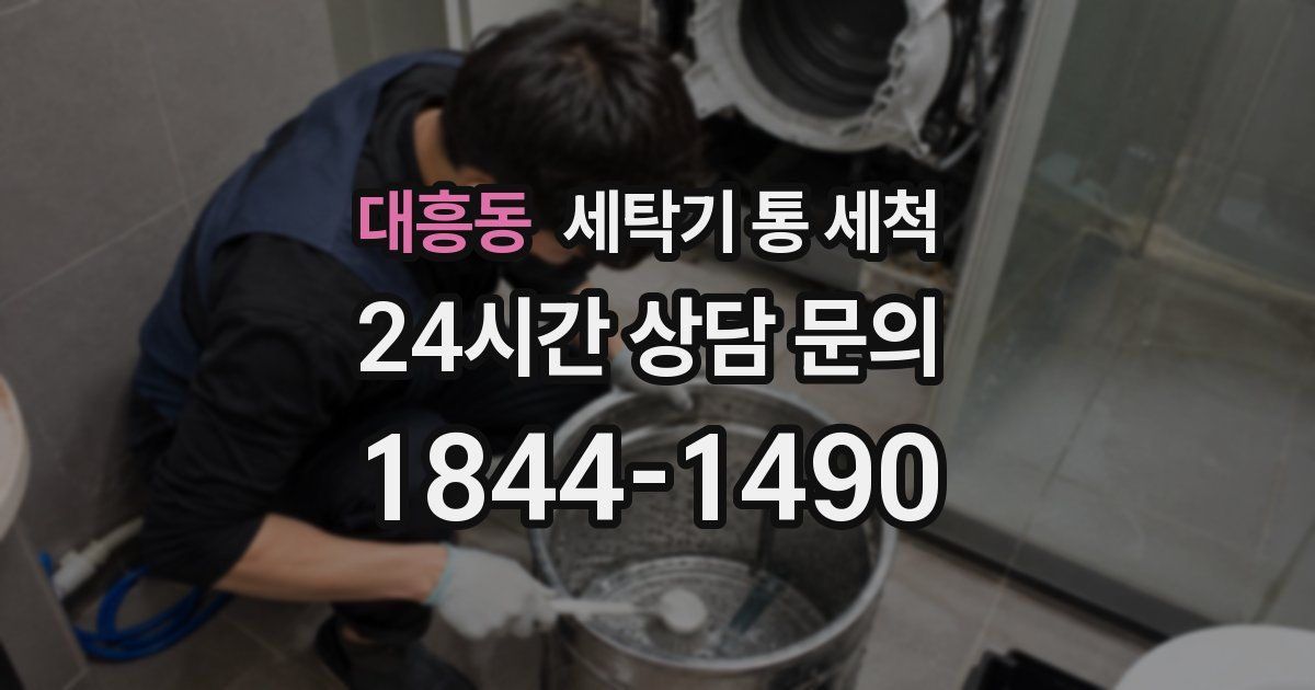 대흥동 세탁기 통 세척