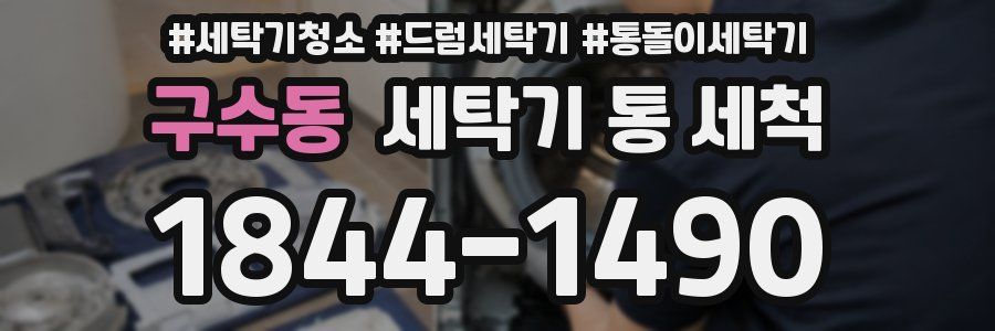 구수동 세탁기 통 세척