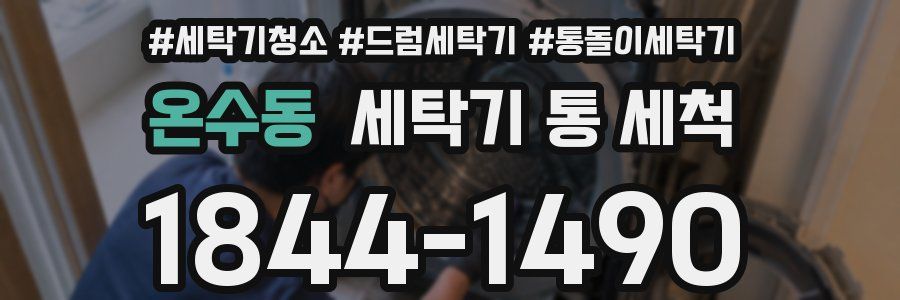 온수동 세탁기 통 세척