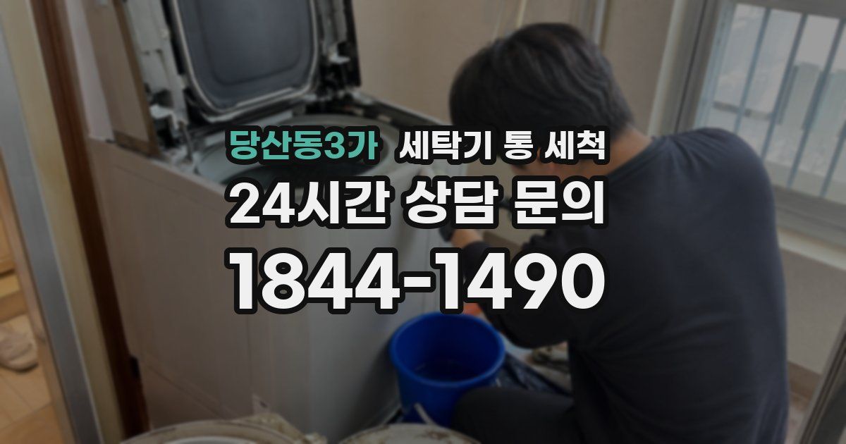 당산동3가 세탁기 통 세척