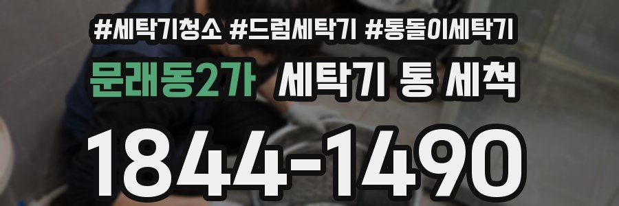 문래동2가 세탁기 통 세척