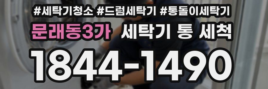 문래동3가 세탁기 통 세척
