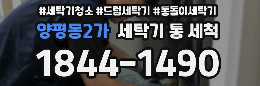 양평동2가 세탁기 통 세척