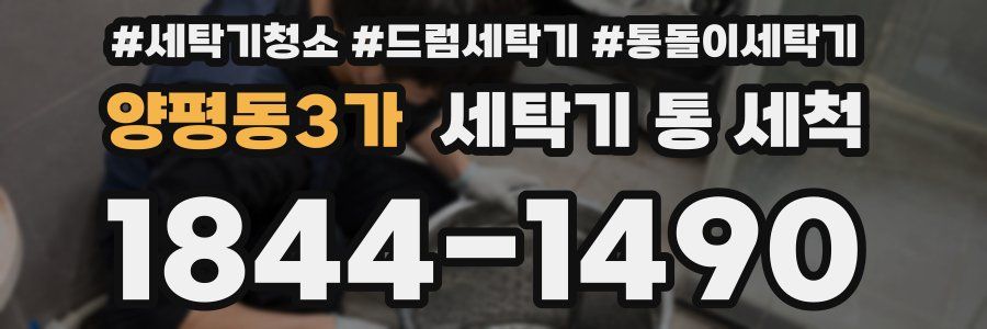 양평동3가 세탁기 통 세척
