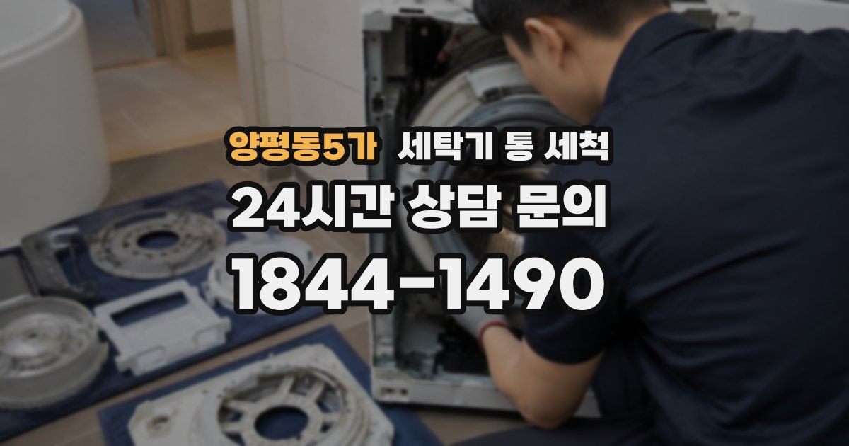 양평동5가 세탁기 통 세척