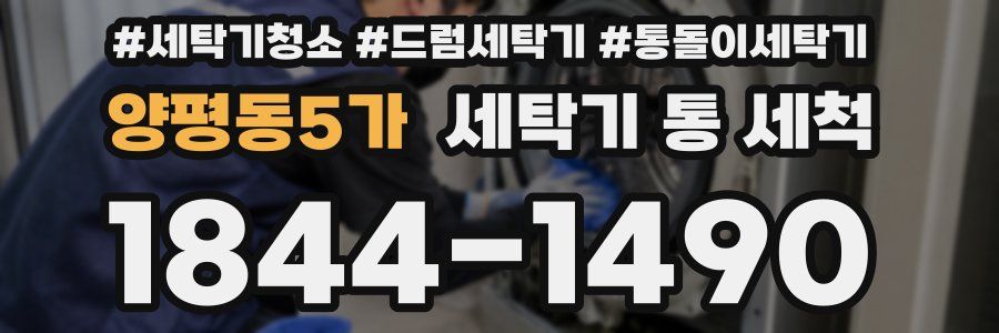 양평동5가 세탁기 통 세척