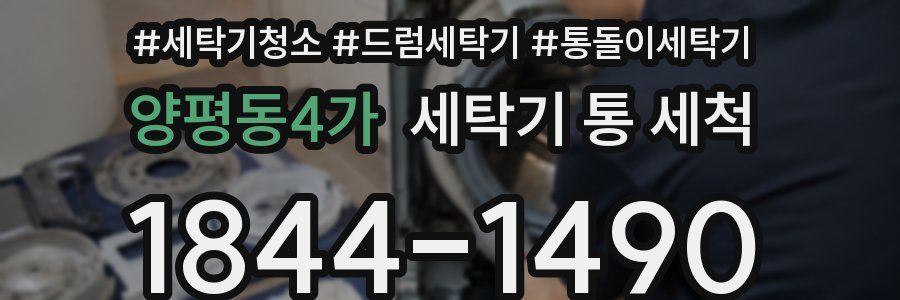 양평동4가 세탁기 통 세척