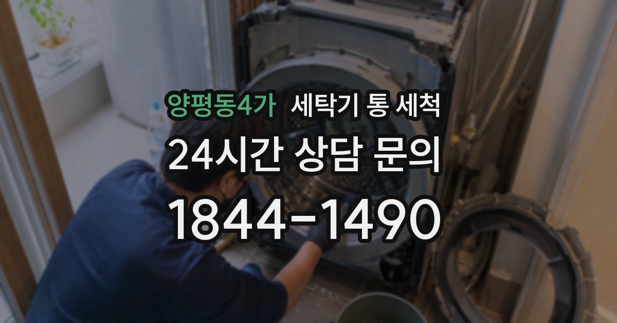 양평동4가 세탁기 통 세척