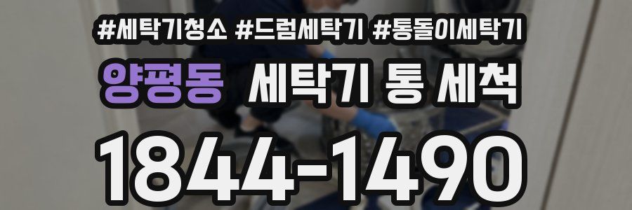 양평동 세탁기 통 세척