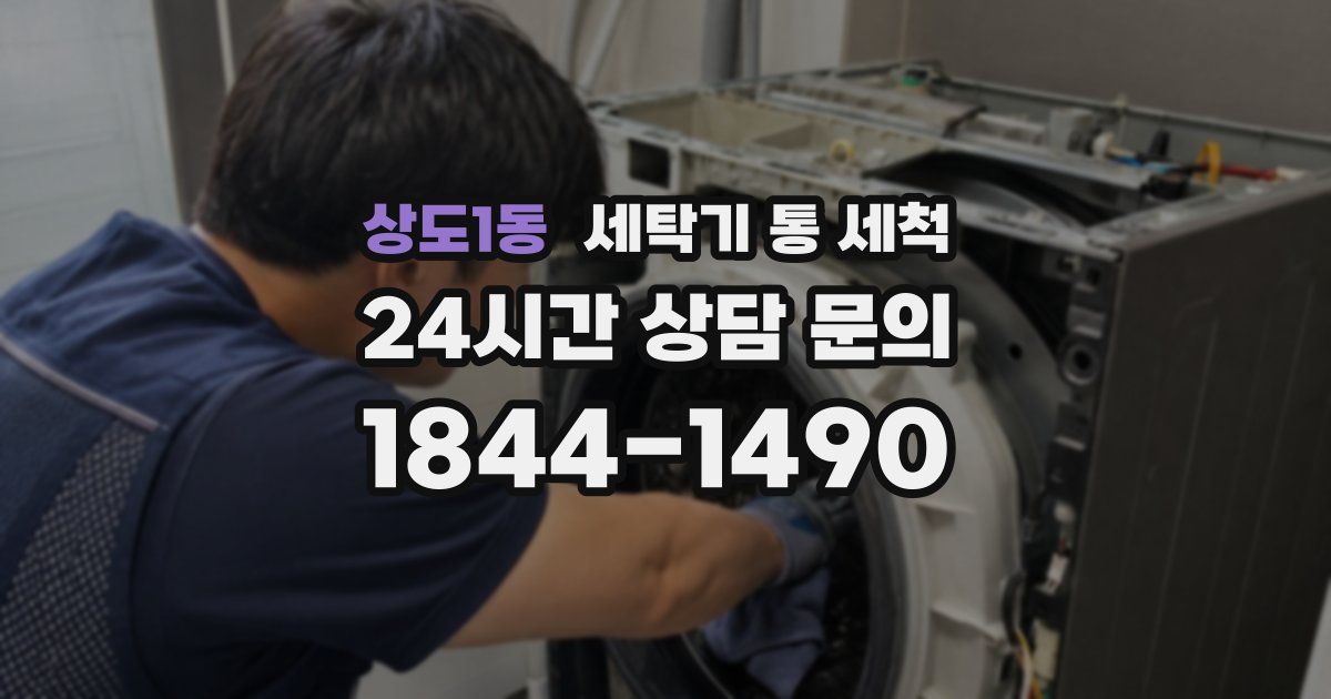 상도1동 세탁기 통 세척
