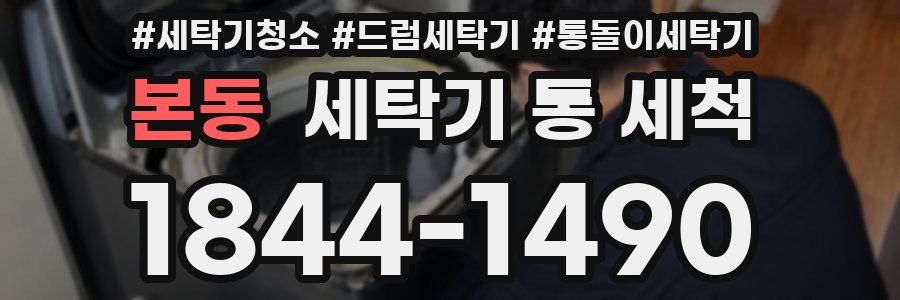 본동 세탁기 통 세척