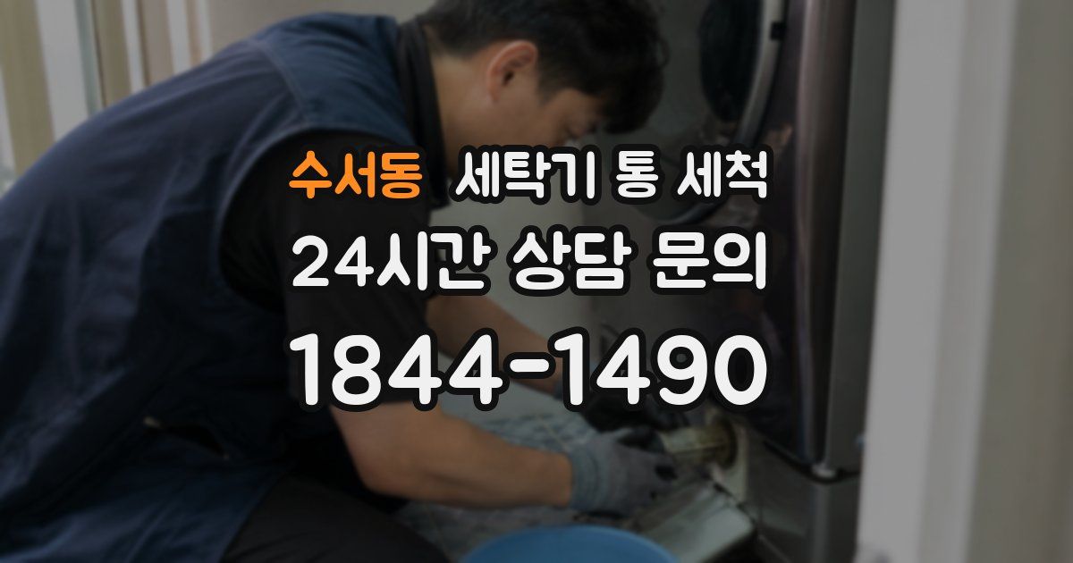 수서동 세탁기 통 세척