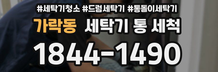 가락동 세탁기 통 세척