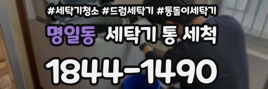 명일동 세탁기 통 세척