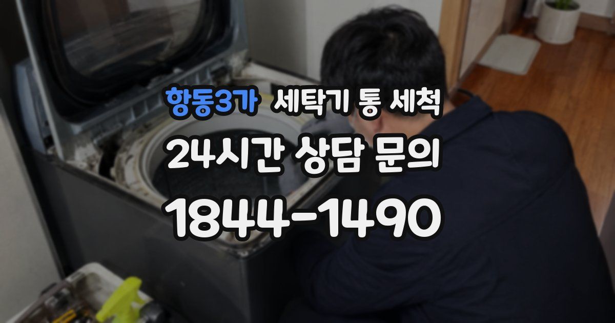 항동3가 세탁기 통 세척