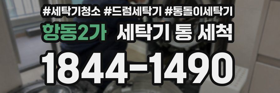 항동2가 세탁기 통 세척