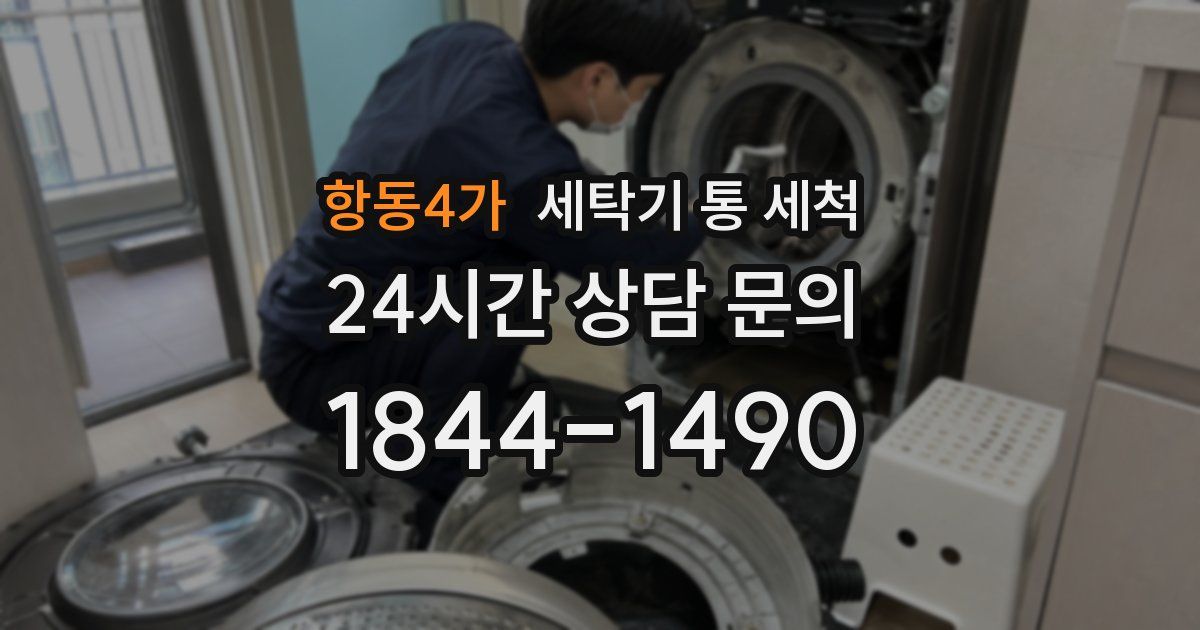 항동4가 세탁기 통 세척