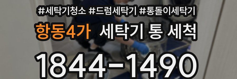 항동4가 세탁기 통 세척