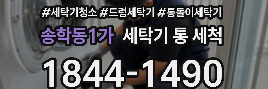 송학동1가 세탁기 통 세척