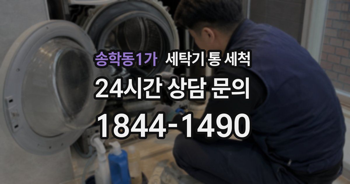 송학동1가 세탁기 통 세척