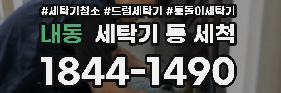 내동 세탁기 통 세척