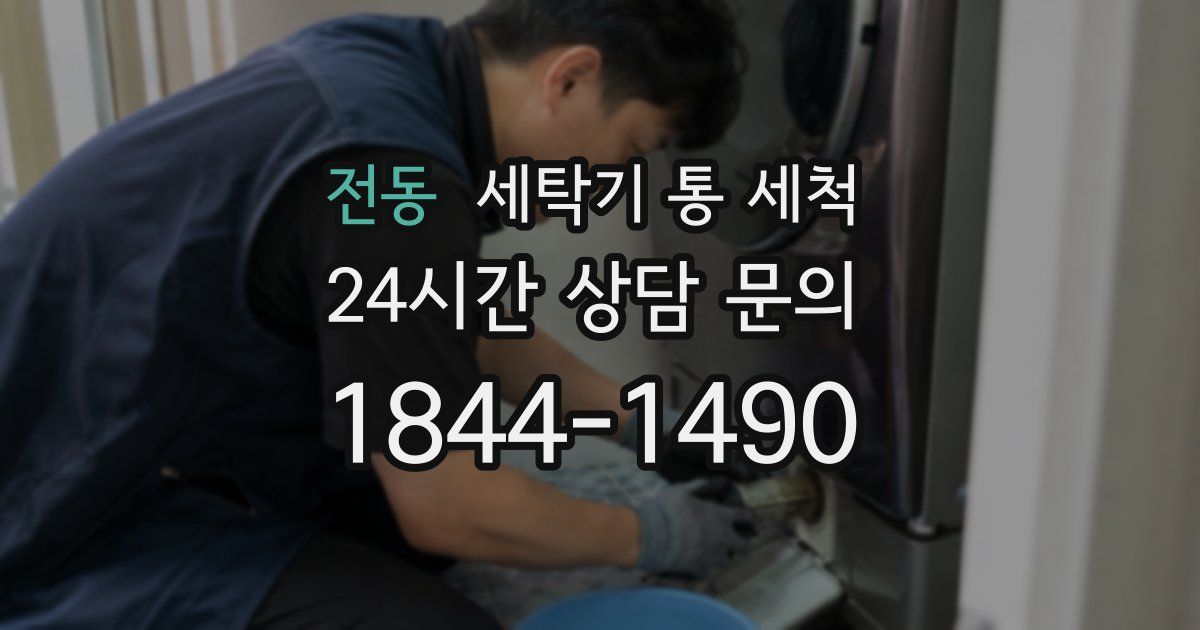전동 세탁기 통 세척