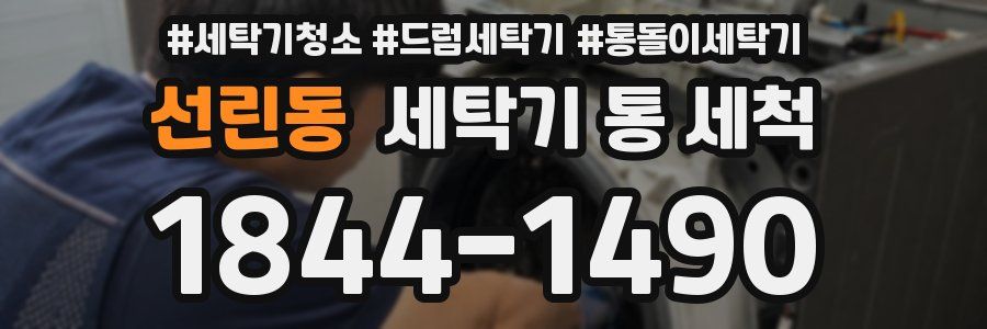 선린동 세탁기 통 세척