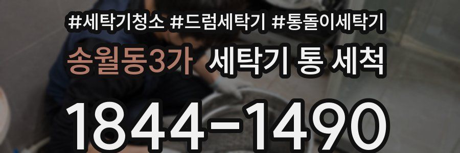 송월동3가 세탁기 통 세척
