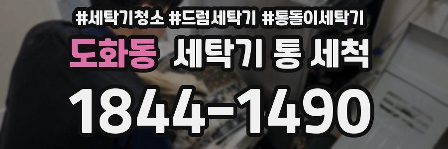 도화동 세탁기 통 세척