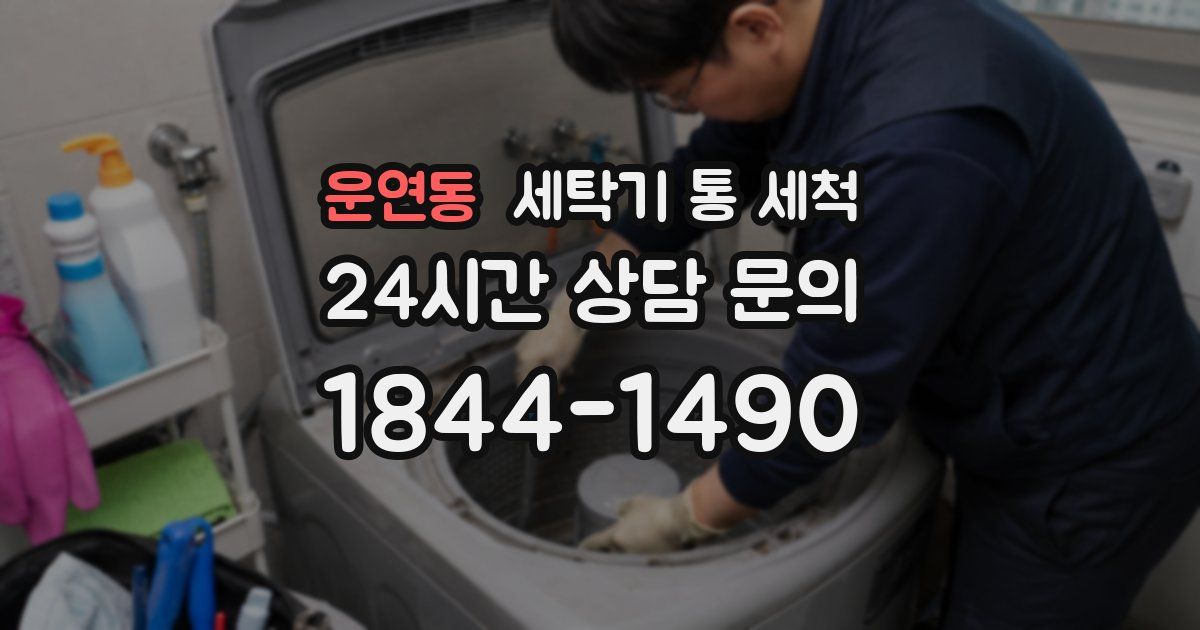 운연동 세탁기 통 세척