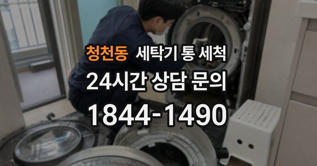 청천동 세탁기 통 세척